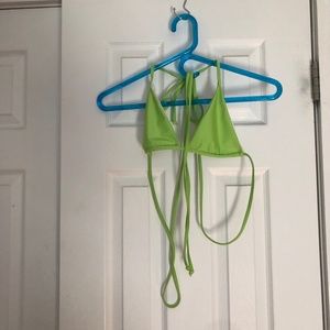 Wray lime green bikini top and bottom